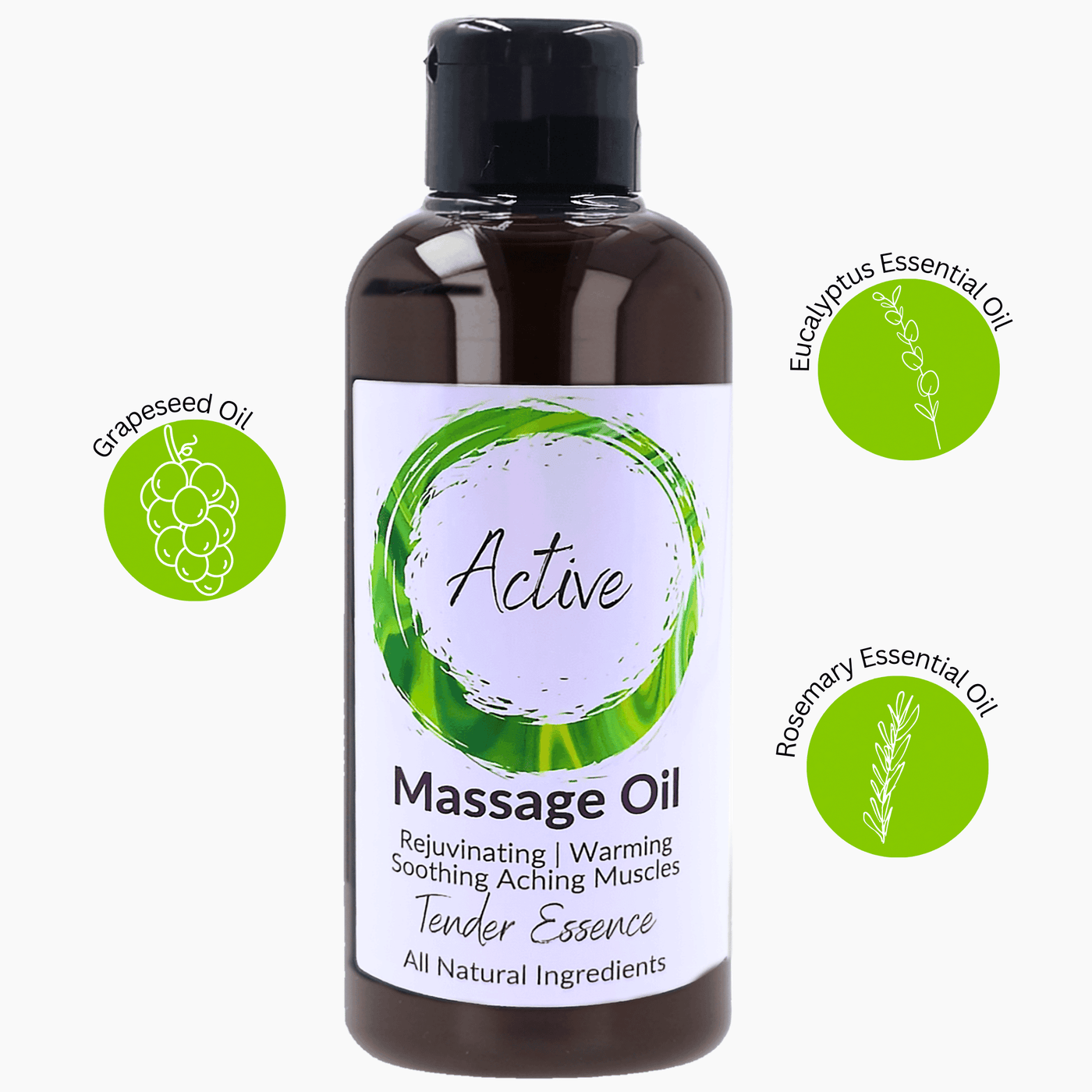 Active & Sensual Massage Oil  - 2 Bottle Gift Set