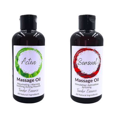 Active & Sensual Massage Oil  - 2 Bottle Gift Set