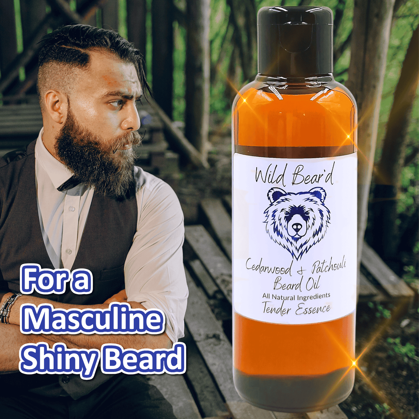 Wild Bear'd Cedarwood & Patchouli Beard Oil