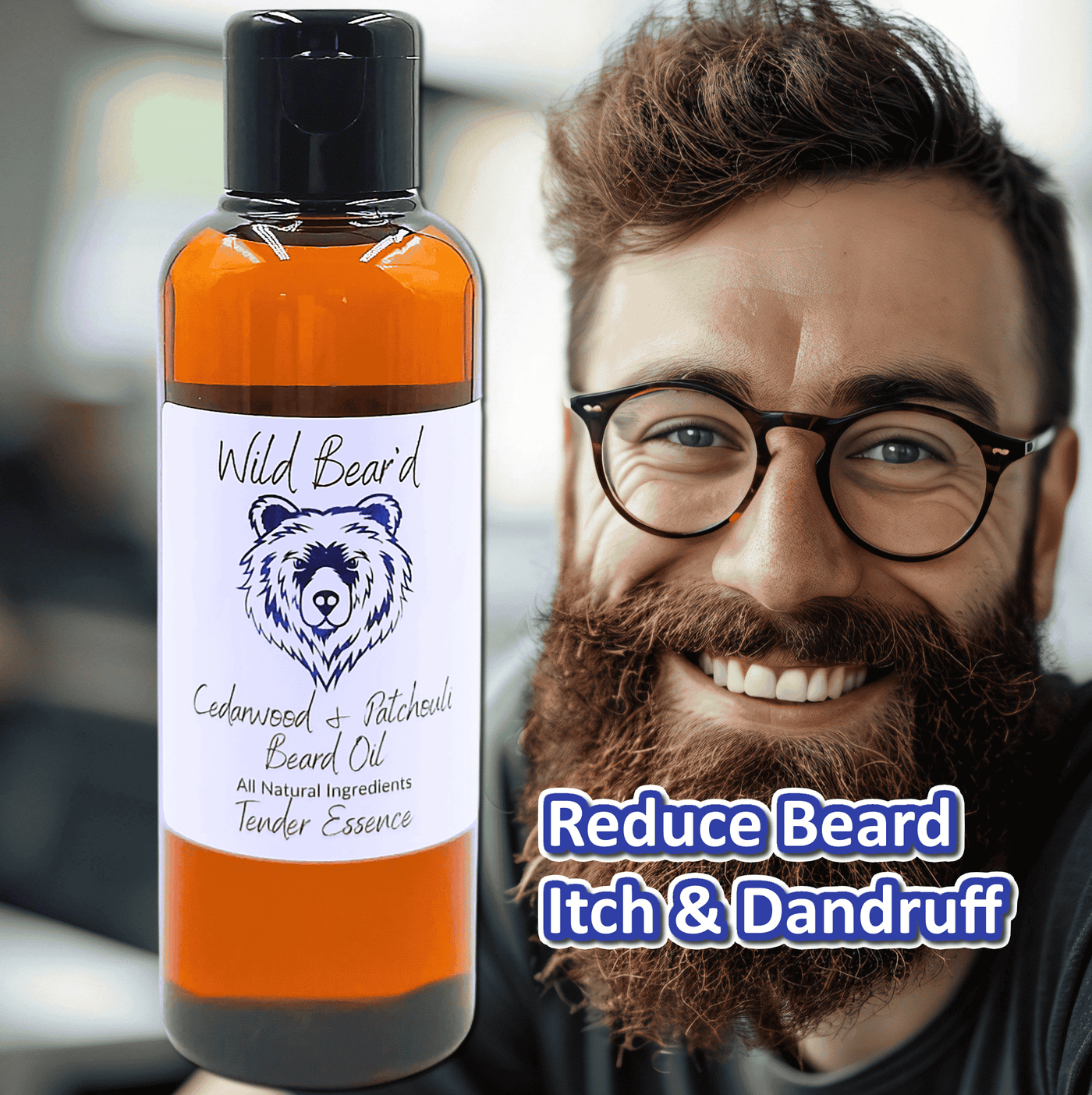 Wild Bear'd Cedarwood & Patchouli Beard Oil