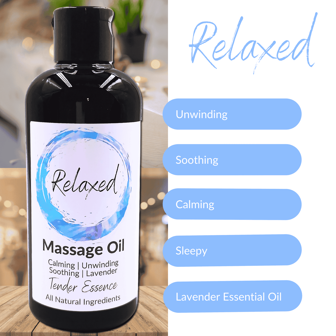 Relaxed & Active Massage Oil - 2 Bottle Gift Set