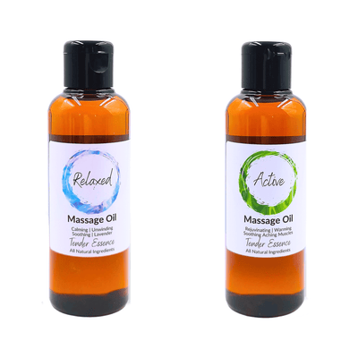 Relaxed & Active Massage Oil - 2 Bottle Gift Set