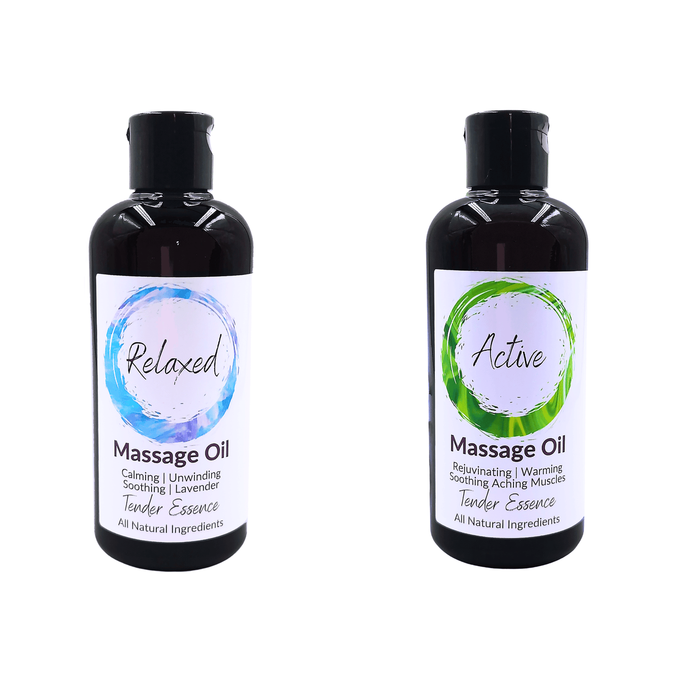 Relaxed & Active Massage Oil - 2 Bottle Gift Set