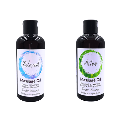 Relaxed & Active Massage Oil - 2 Bottle Gift Set