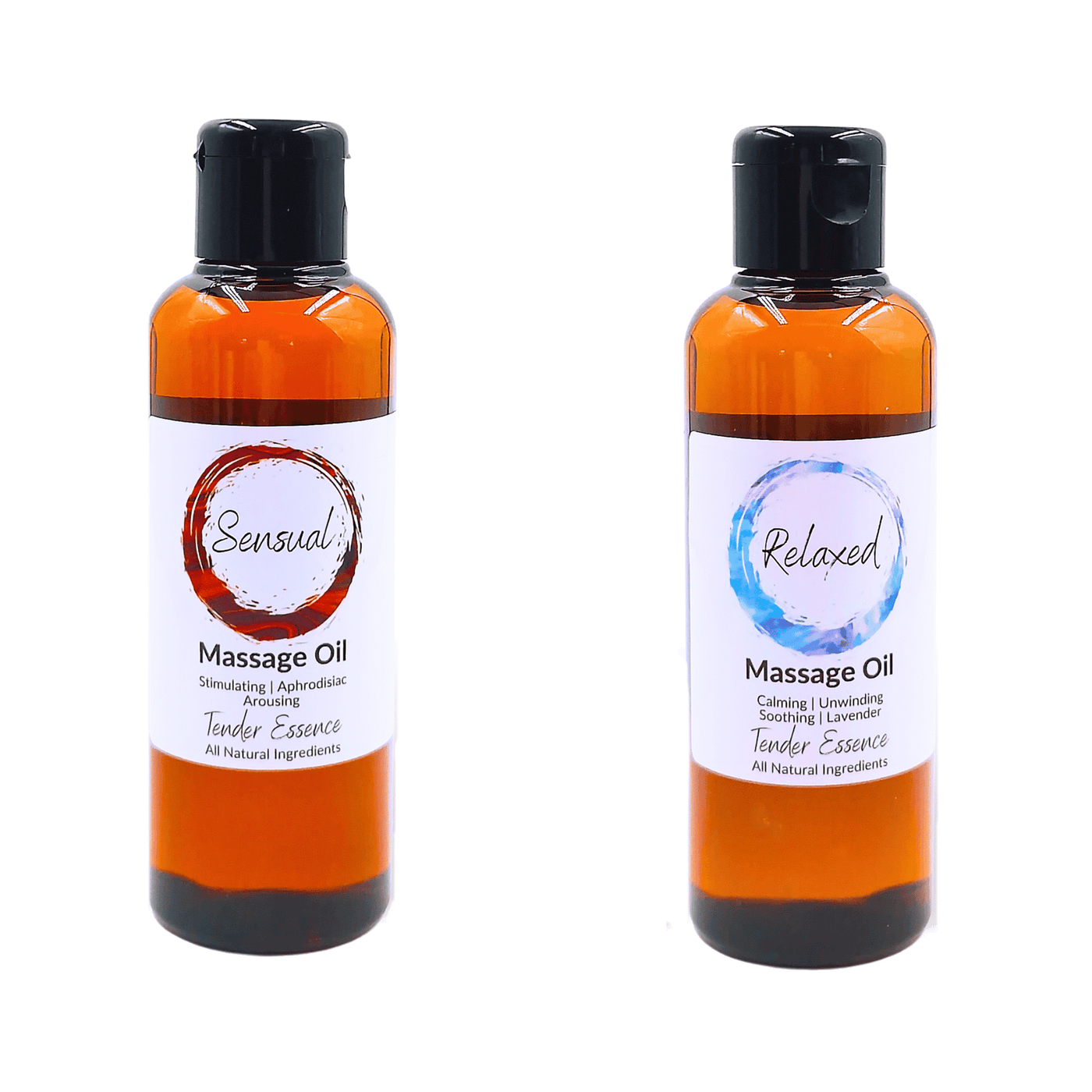 Sensual & Relaxing Massage Oil - 2 Bottle Gift Set