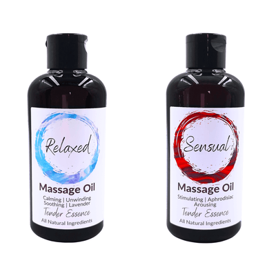 Sensual & Relaxing Massage Oil - 2 Bottle Gift Set