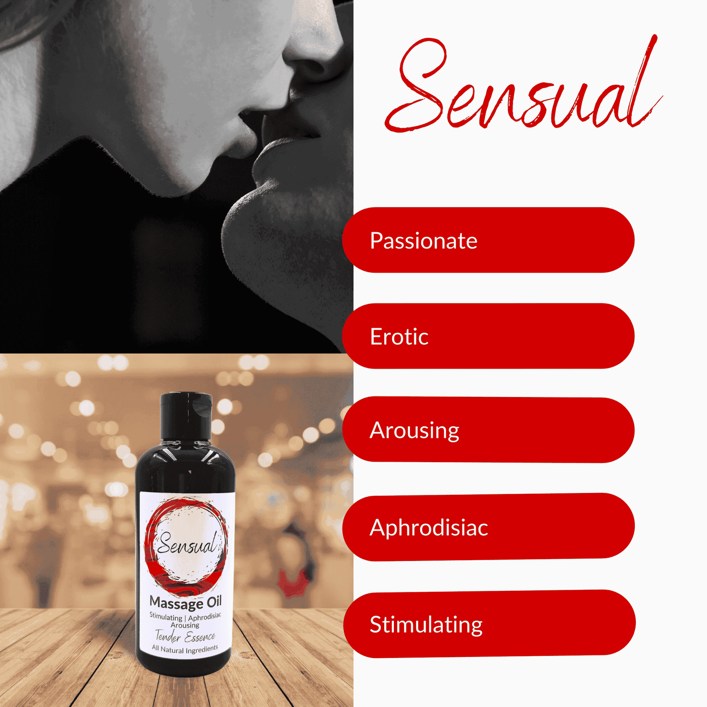 Active & Sensual Massage Oil  - 2 Bottle Gift Set