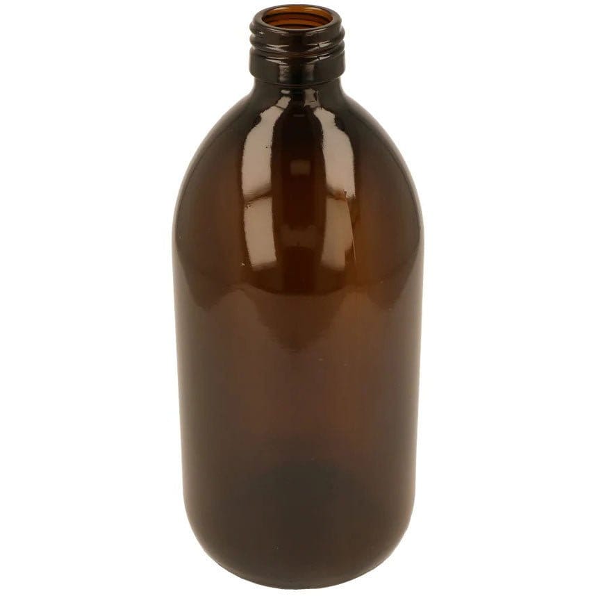 500ml Amber 'Alpha' Style Glass Bottle - Tender Essence