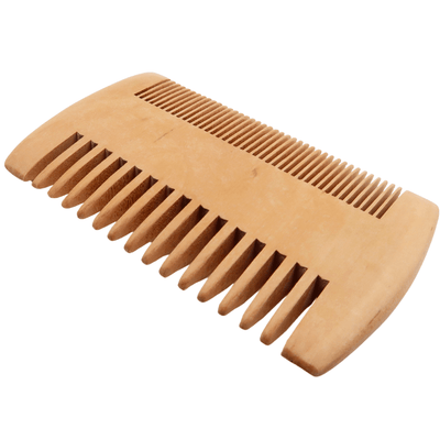 2 Sided Beard Comb - Luxury Pear Wood